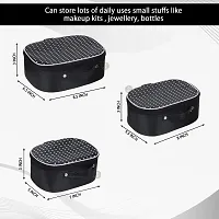 Pack of 3 Glam Black Star Makeup Kit, Cosmetic Box Cosmetic Box Vanity Box-thumb4