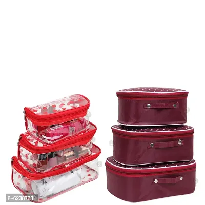Combo Pack of 6 Fashionable Cosmetic Box, Makeup Kit, Storage case, Jewellery Box Vanity Box