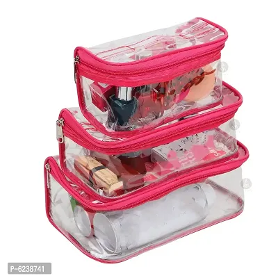 Pack of 3 GQ Printed Vanity Pouch Makeup Box, Cosmetic Box, Makeup Organizer-thumb0