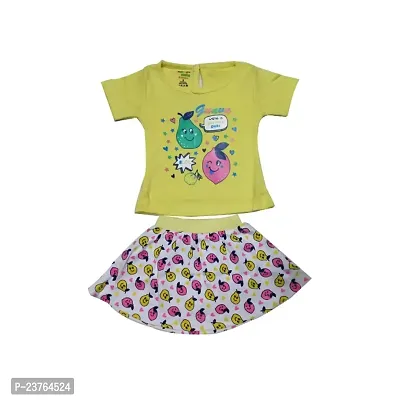 Kids wear for Girls Top and Skirt 100% Cotton Baby Wear.