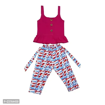 Kids wear for Girls Frock and Pant 100% Cotton Baby Wear.-thumb0