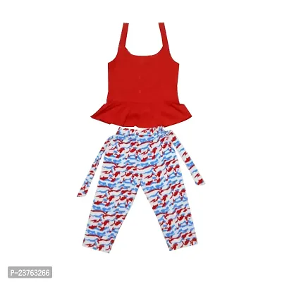 Berries Fashion Girl Top and Pant 100% Cotton Baby Wear.-thumb3