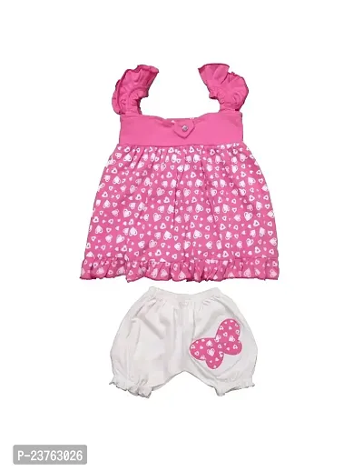 Berries Fashion Girls Frock  Pant 100% Cotton Baby Wear-thumb0