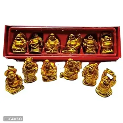 Stylish Golden Metal Religious Idol And Figurine Decorative Showpieces For Home Pack Of 6