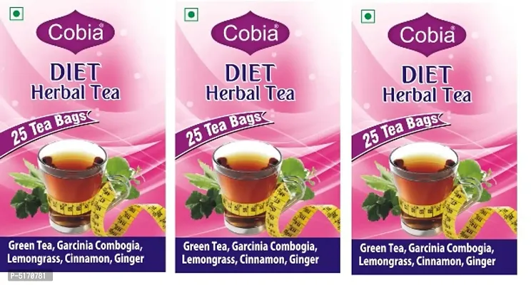 Cobia Diet(Slimming) Herbal Tea 25 Tea Bags Pack of 3-thumb0