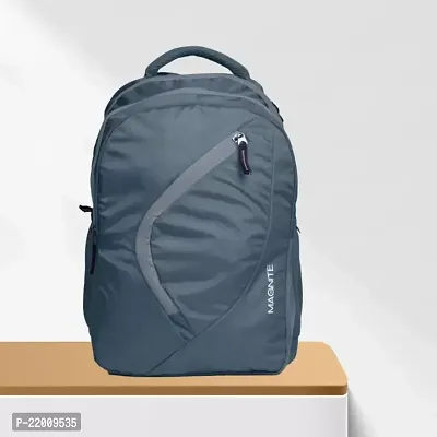Large 38 L Laptop Backpack STREAK Premium Quality,Office/College/School/ with internal organizer, raincovernbsp;nbsp;(Grey)-thumb0