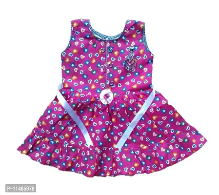 Trendy Beautiful Cotton Frock for Girls-thumb0