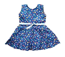 Trendy Beautiful Cotton Frock for Girls-thumb1