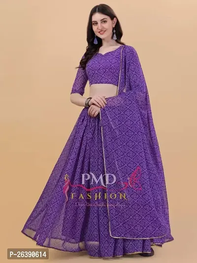 Stylish Purple Art Silk Embellished Lehenga Choli Set For Women-thumb0