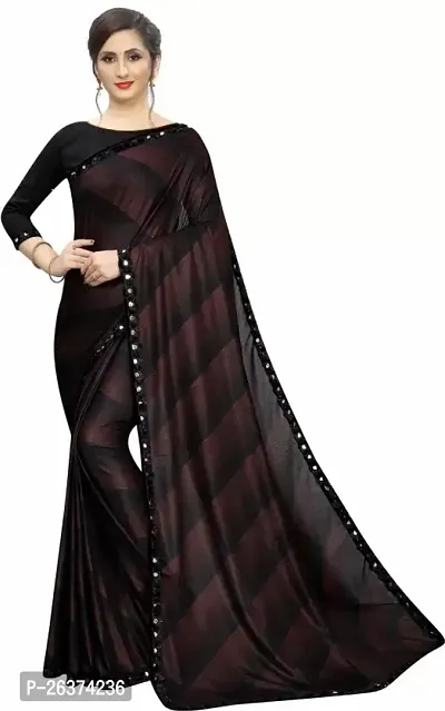 Stylish Women Georgette Saree with Blouse Piece-thumb0