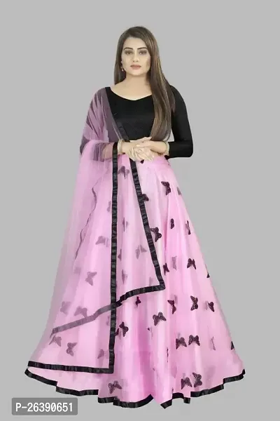 Stylish Pink Art Silk Embellished Lehenga Choli Set For Women-thumb0