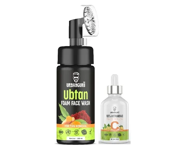 URBANGURU Ubtan Face Wash And Face Serum Combo