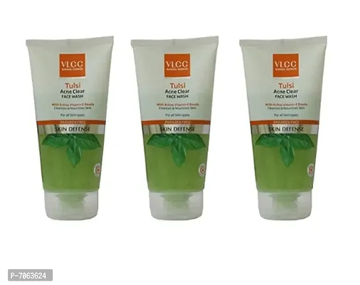 Vlcc Tusli Acne Clear Face Wash 150 ML (Pack Of 3)-thumb0