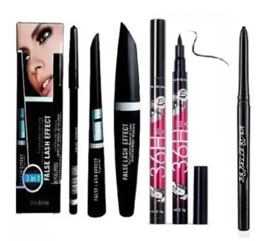 Best Quality 3 in 1 Eyebrow Pencil, Eyeliner, Mascara With Combo