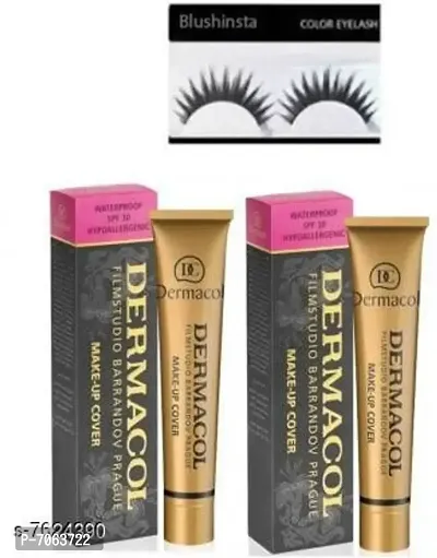 Best Quality Make Up Cover Dermocol Foundation 2 Piece And Eyelash-thumb0