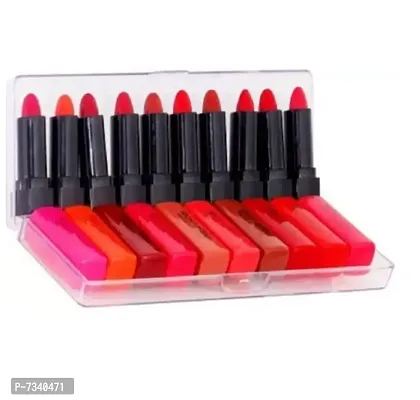 Best Quality Pocket Matte Lipstick 10 Piece (Multicolor)-thumb0