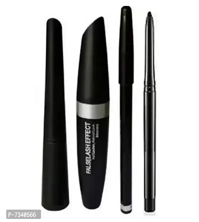 Premium Quality Smudge Proof Kajal  3 in 1 (Eyebrow Pencil, Eyeliner, Mascara)