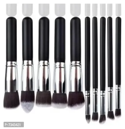 High Quality 10 Piece Black Wooden Brush