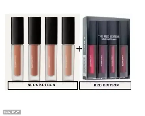 Best Quality NUDE Lipstick Set Of 4 Piece  Red Edition Liquid Matte Lipstick Set Of 4 Piece-thumb0