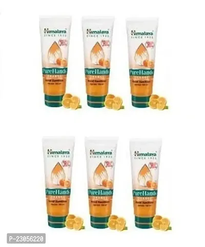 Himalaya Pure Hand Orange Germ Cleaner Hand Sanitizer 100 ML (Pack Of 6)-thumb0