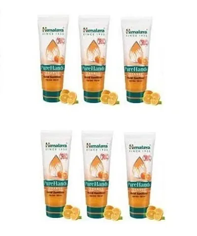 Himalaya Pure Hand Orange Germ Cleaner Hand Sanitizer 100 ML (Pack Of 6)