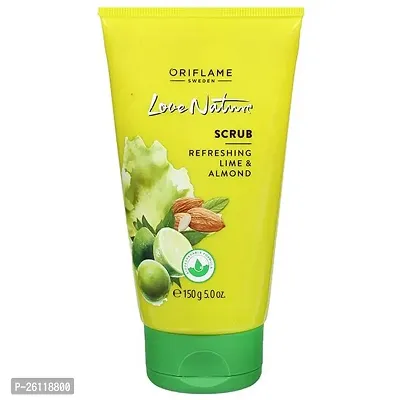 Oriflame Love Nature Refreshing Lime  Almond Face Scrub 150 g