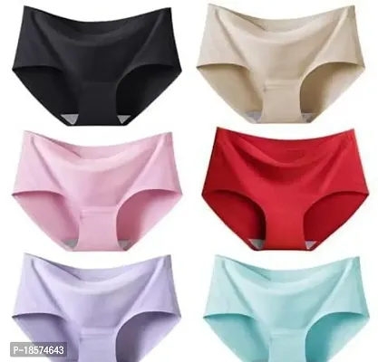 Stylish  Cotton Blend  Brief For Women Pack Of 6-thumb0