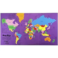 Mapology World- World Map and Its Countries- Learning Aid  Educational Toy- Jigsaw Puzzle- for Kids Age 4 and Above (Mapology World)-thumb1