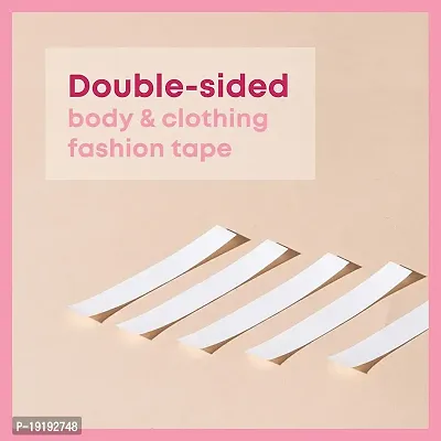 Body Tape for Women Boob Tape Fashion Double Sided Tape for Clothes Bra Fabric | Invisible  Gentle on Skin Sweatproof All Day Strength Adhesive for Necklines, Dress, Straps (36 PCS-thumb3