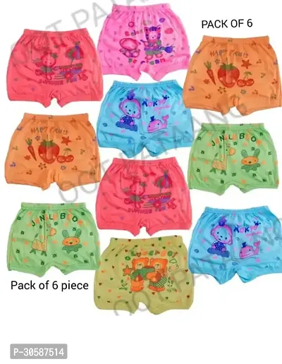 Stylish Multicoloured Cotton Printed Panty For Girls Pack of 10