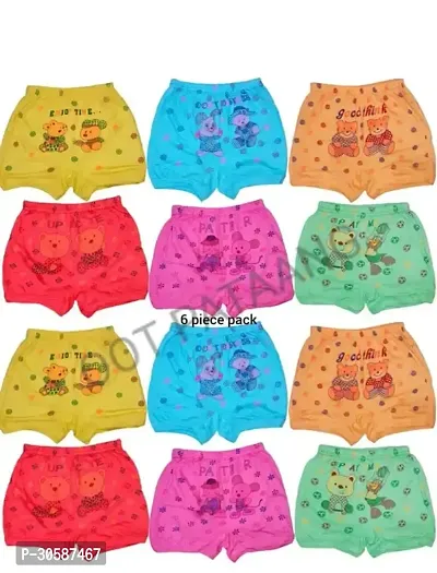 Stylish Multicoloured Cotton Printed Panty For Girls Pack of 12-thumb0