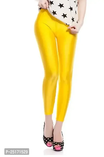 White Yellow Cotton Pencil Pants