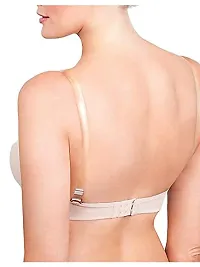 eDESIRE 8-Pair (16 pcs) Invisible Clear Shoulder Transparent Bra Straps (Pack of 8 Pair)-thumb1