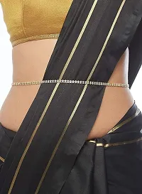 Stylish Belly Chain Kamarbandh Body Waist Chain Gold Plated 2-Line Waistband Hip Belt For Women and Girls-thumb2