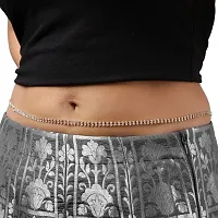 Stylish Belly Chain Kamarbandh Body Waist Chain Gold Plated 2-Line Waistband Hip Belt For Women and Girls-thumb4