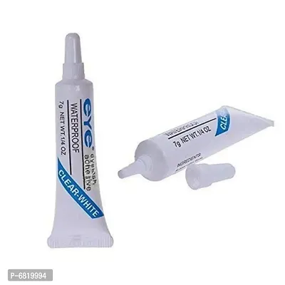Combo of Clear Tone Waterproof False Eyelashes Makeup Adhesive Eye Lash Glue - (Pack of 3)-thumb2