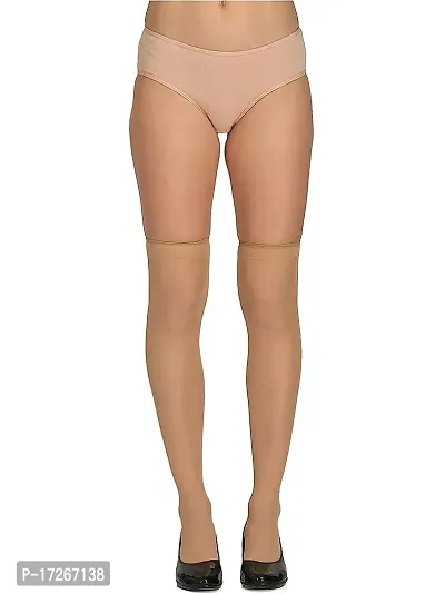 1-Pair Skin/Beige Colour Half Long PantyHose Stockings