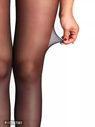 Black Colour Half Long Pantyhose Stockings-thumb3