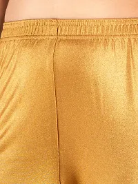 Shiny Light Golden Shining Shimmer Leggings for Women  Girls | Shiny Golden Pants Legging-thumb2