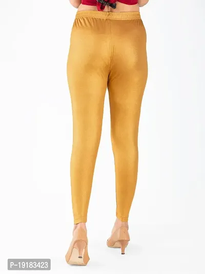 Shiny Light Golden Shining Shimmer Leggings for Women  Girls | Shiny Golden Pants Legging-thumb4