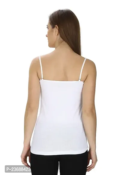 Women's Cotton Camisole Slip Detachable /Removable Straps Strapless Spaghetti Inner Wear Tank Top Combo Camisole-thumb4