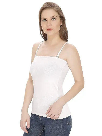 Women's Camisole Slip Detachable /Removable Straps Strapless Spaghetti Inner Wear Tank Top Camisole