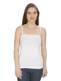 Women's Cotton Camisole Slip Detachable /Removable Straps Strapless Spaghetti Inner Wear Tank Top Camisole-thumb1