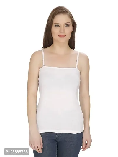 Women's Cotton Camisole Slip Detachable /Removable Straps Strapless Spaghetti Inner Wear Tank Top Camisole-thumb2