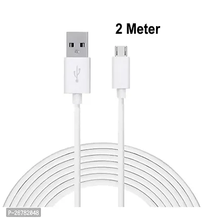 2 Meter Long 2.4Amp Fast Charging Cable Data Transfer Micro USB Cable-thumb0