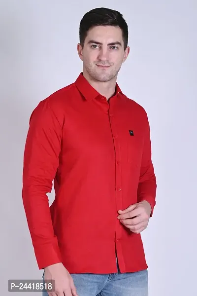 Stylish Cotton Long Sleeves Shirt For Men-thumb0