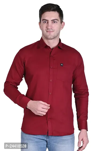 Stylish Cotton Long Sleeves Shirt For Men-thumb0