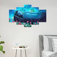 BLOSSOM GLOBAL EXIM Set of Five Framed Wall Painting for Home Decoration , Paintings for Living room , Bedroom , Big Size 3D Scenery ( 75 X 43 CM)-thumb3