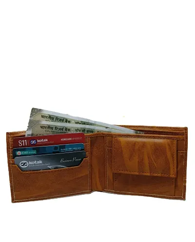 Stylish Leather Two Fold Wallets for Men