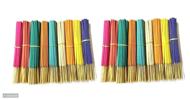 Multicoloured Incense Sticks 500 gram Agarbattis  multicolored  300 to 350 sticks approximately Pack of 2